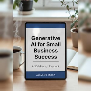 300 AI Prompts for Small Business Success | Generative AI Playbook Digital PDF