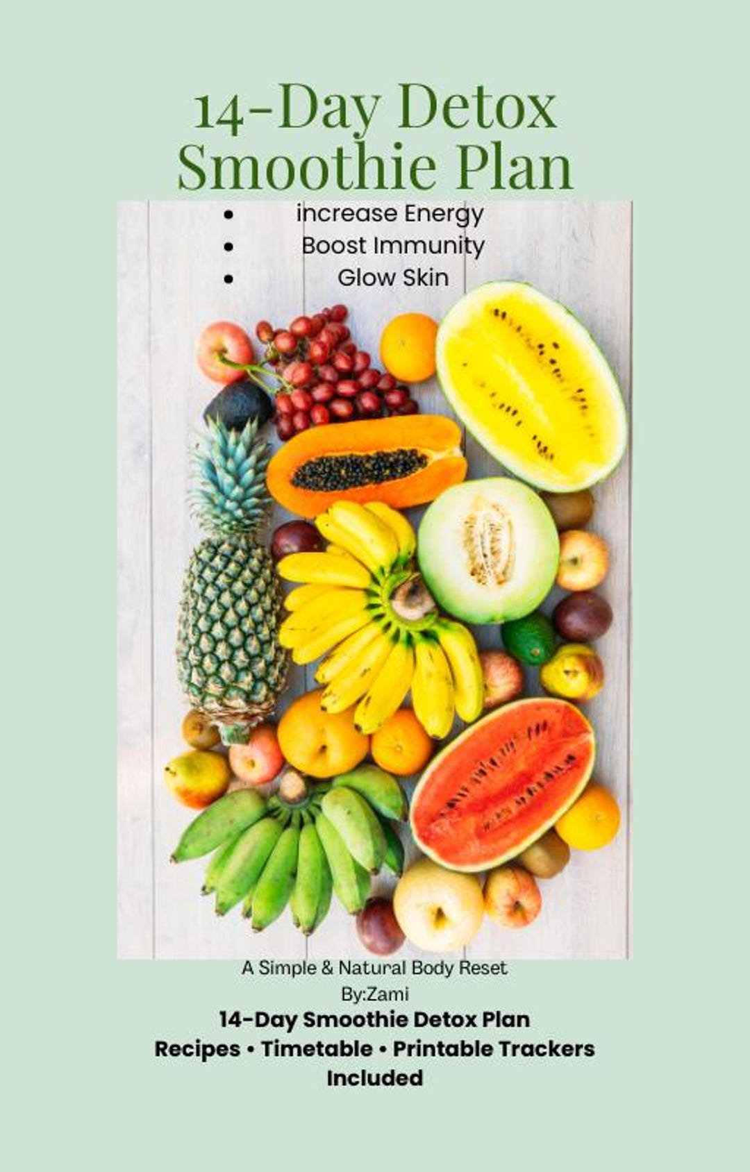 14-day Detox Smoothie Plan | Energy, Immunity, Skin Health (digital Download) - Etsy
