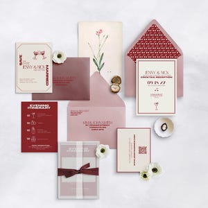 Retro Cocktail-Empfang Einladungsvorlage, bearbeitbares Canva Design (digitaler Download)