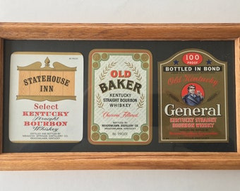 Vintage Bourbon Bottle Label Art