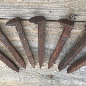 Steel Railroad Spikes, set of 7