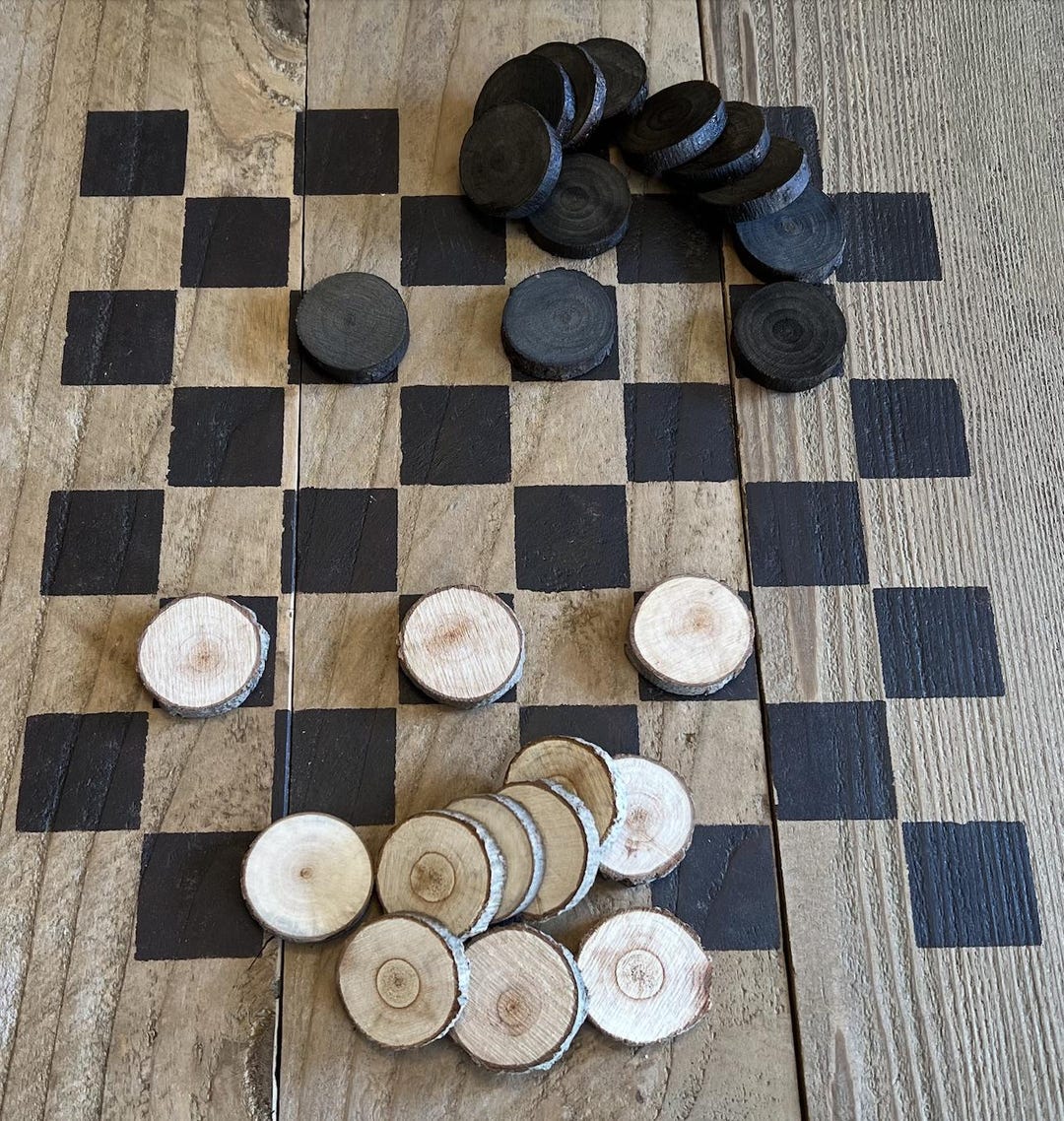 Hand Cut Twig Checkers - Etsy