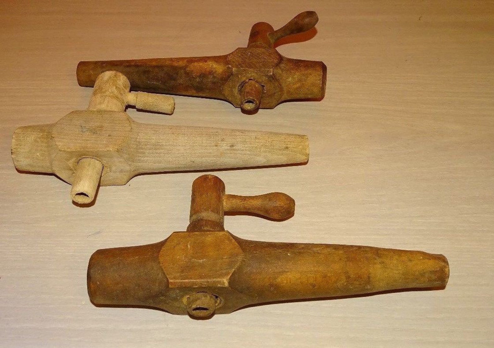 Vintage Wooden Barrel Spigot Etsy