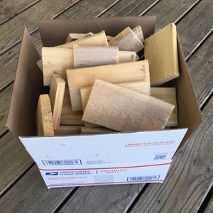 Large USPS Box of Wood Pieces, FREE SHIPPING