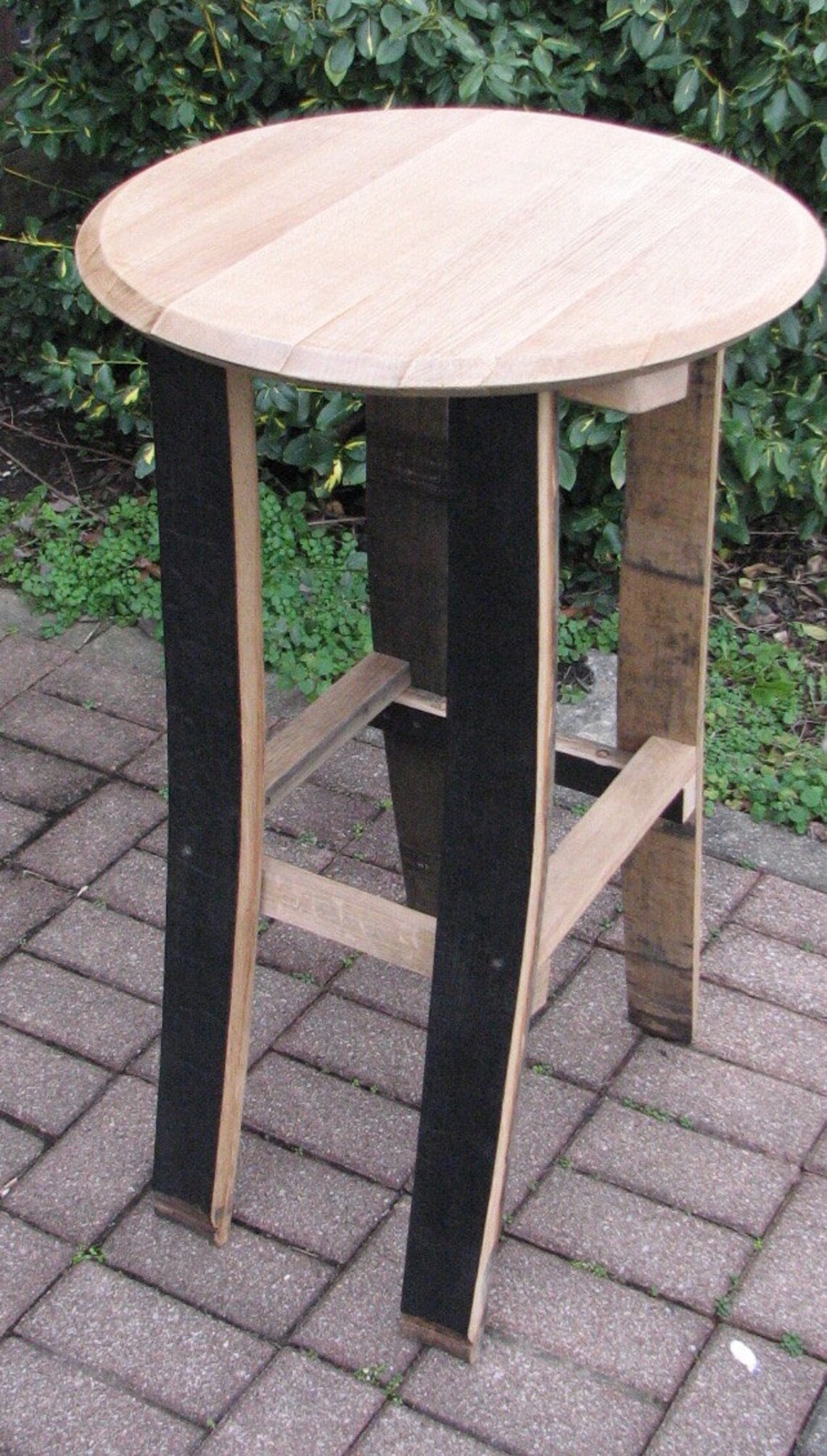 Whiskey Barrel Stave Table Rustic Wedding Gift Anniversary Etsy