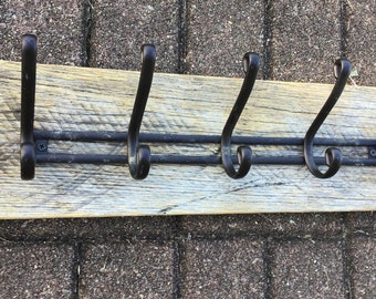 Rustic 5 Hook Hook Rack