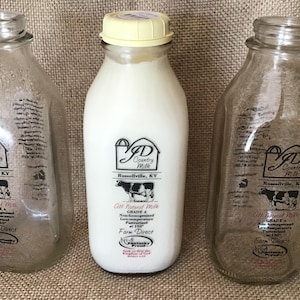 32 oz. Glass Milk Bottle