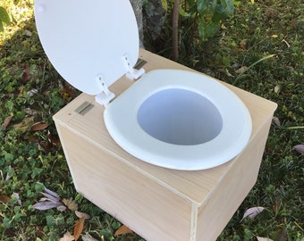 Rustic Kentucky Crapper Composting PLYWOOD Toilet. With Poly Finish.