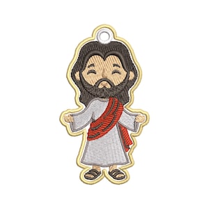 Jesus Kristus broderidesign | Kristen broderidesign | Religiöst broderi | Jesus-lappbroderi | Maskinbroderifil