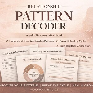 Relationship Pattern Workbook : Discover Hidden Patterns & Emotional Awareness