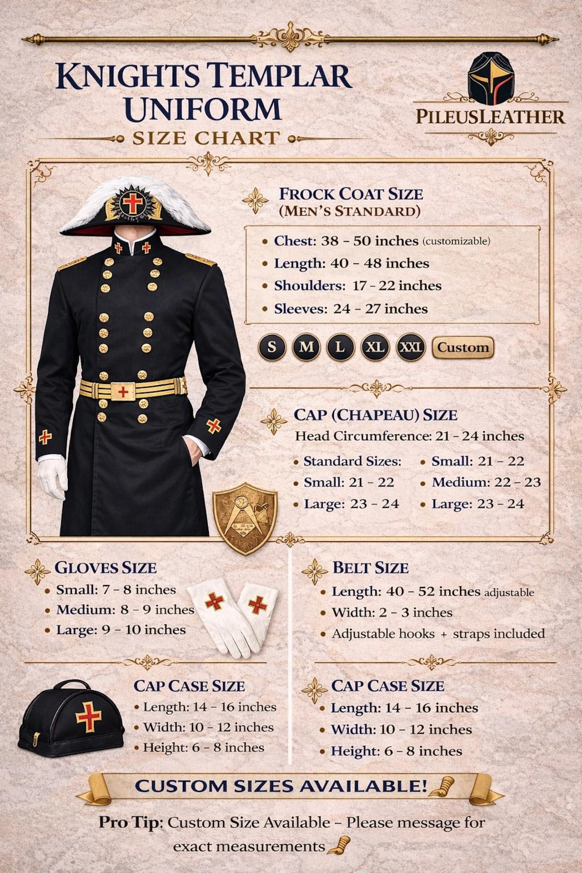 Knights Templar Ceremonial Uniform Set - Etsy