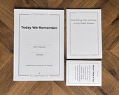 Pet Memorial Printable | Minimal Remembrance Ceremony Kit | 24 Pages | Pet Loss Grief Support Pages | Instant PDF Download