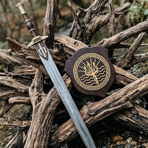 Custom Riptide Sword Replica, Handmade Percy Jackson Anaklusmos Movie Sword Collectible Display, Cosplay, Gift for Him, Men, Anniversary