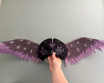 Black and Purple Watcher Therian Mask