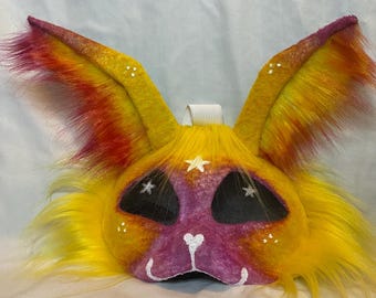 Rosy Maple Moth Therian Mask