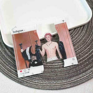 Ciondolo magnetico di Hou Minghao in acrilico spesso 10 cm, cartoncino trasparente in ABS creativo, grazioso portachiavi, regalo per i fan