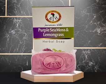 Jabón de musgo morado silvestre jamaicano y limoncillo