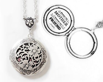 Engraved locket,message locket necklace, Personalized locket, Graduation Gift, New adventure gift,Personalized,Photo Locket,mothers day gift