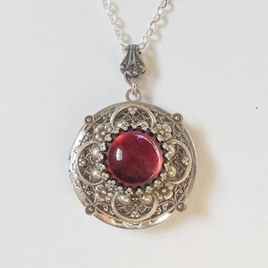 Dragon Breath Fire Opal Silver locket Silver locket. Mothers Day gift Birthday Gift Graduation Gift bridesmaid gift