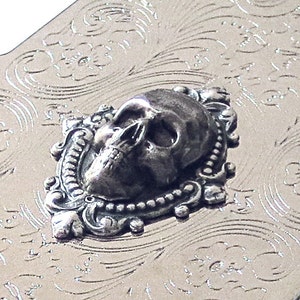 Herren Accessoires Beliebte Geschenke-Hamlet's Yorick - Skull Visitenkartenetui - Vatertagsgeschenk Abschlussgeschenk.Trauzeugen Gift.Weihnachtsgeschenk