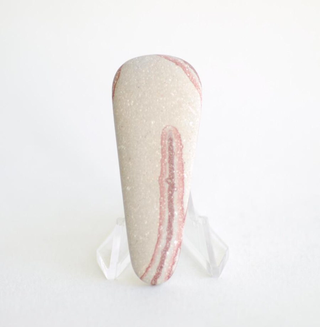 Round Pink Rhyolite Pink Wonderstone Rhyolite Cabochon, Long Statement Natural Gemstone ...