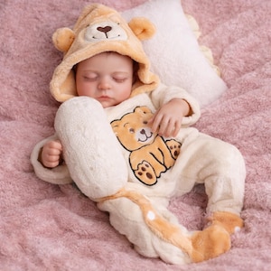Bébé Reborn Garçon Silicone Souple 35cm 1,3kg - Prématuré Yeux Bleus