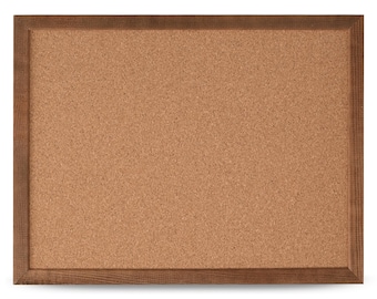 Tablero de corcho con marco de madera, natural o marrón, varios tamaños