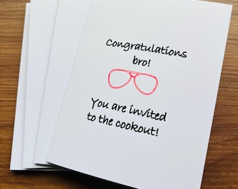You are invited to the cookout card