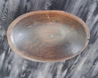 Oval Bowl, Reclaimed Wood with Resin