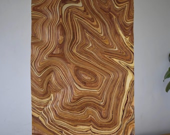 Pen Allt-Mawr Wooden Relief Map