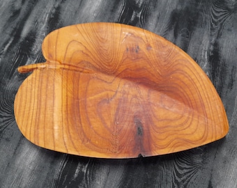 Leaf Shaped Bowl, Reclaimed Wood, Larch