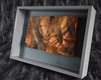 Ben Nevis Wooden Relief Map - Framed