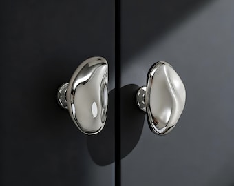 Brass Silver Cabinet Knob: Bronze Dresser Drawer Handle Knobs