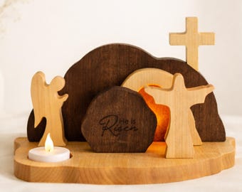 Auferstehung aus Holz - Osterdekoration