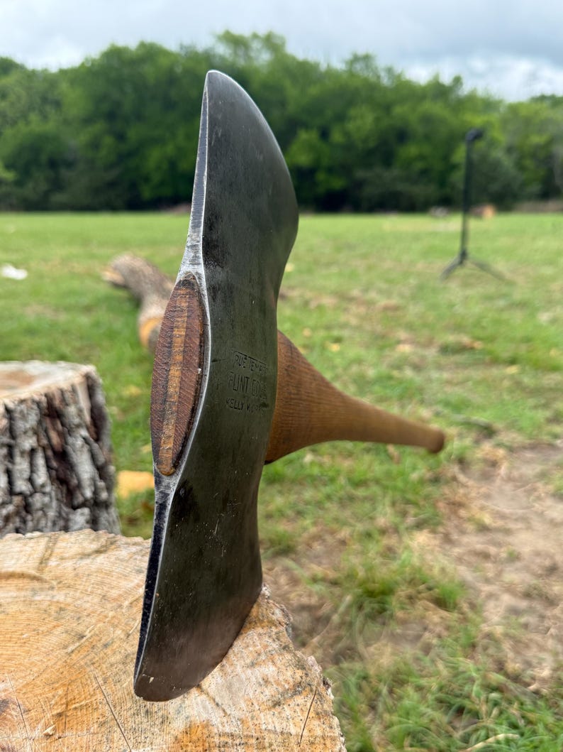 Restored True Temper “flint Edge” Kelly Works Double Bit Axe, Razor ...