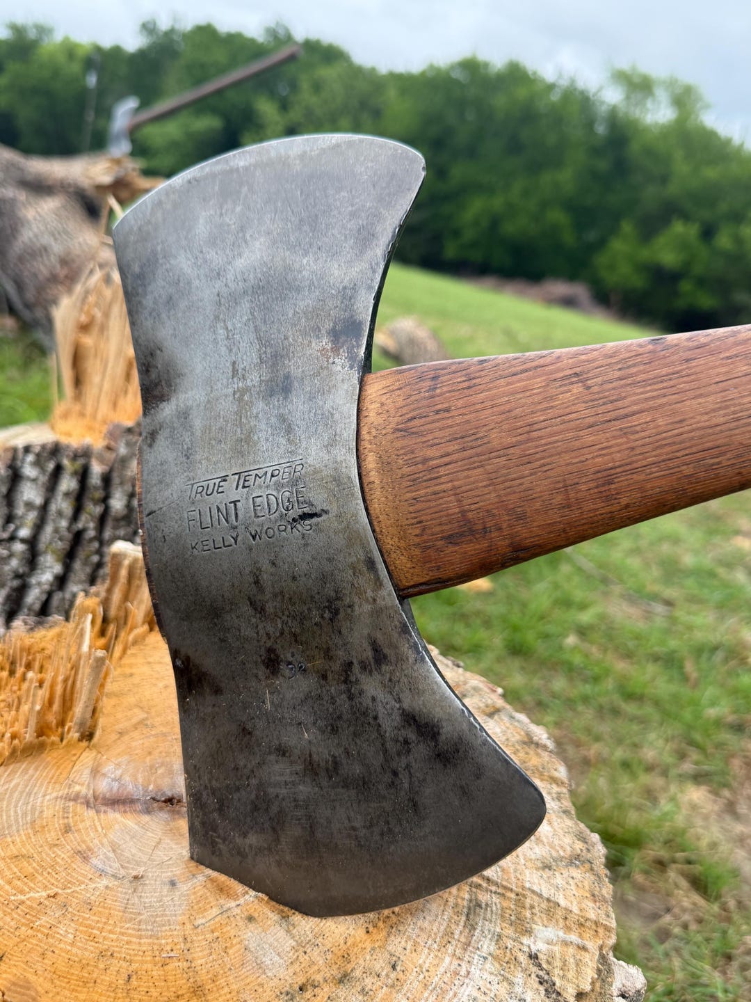 Restored True Temper “flint Edge” Kelly Works Double Bit Axe, Razor ...