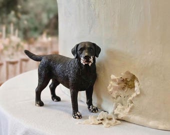 Benutzerdefinierte handmodellierte Haustierfigur, Polymer Clay Hund Cake Topper