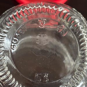 Mini tarro Ball vintage con tapa roja original - Anchor Hocking 3.5” imagen 7