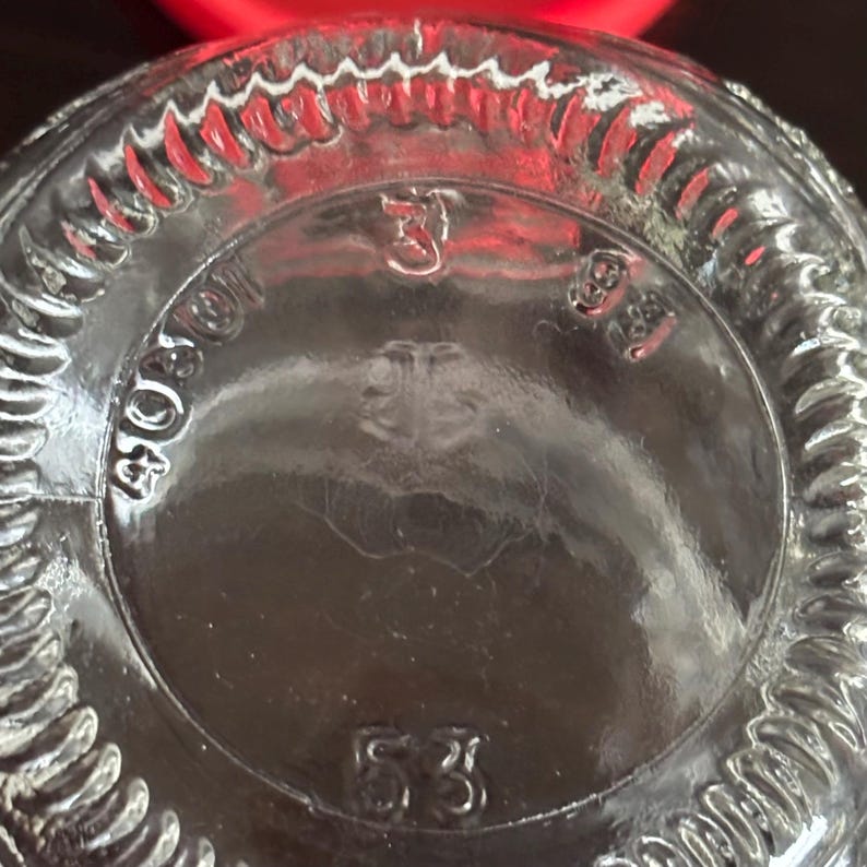 Mini tarro Ball vintage con tapa roja original - Anchor Hocking 3.5” imagen 7