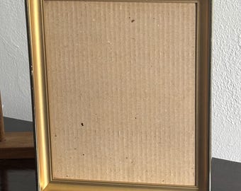 1973 IIC Metal Frame, 8x10 With Gold Insert, 9x11 Free-Standing or Wall