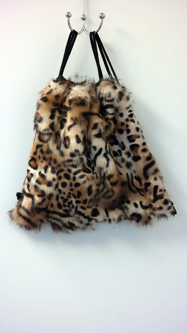 Fur Faux Cheetah Print Backpack - Etsy display picture 3