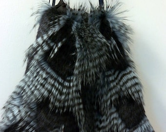 Blue Feather faux fur backpack (Order # BFL)