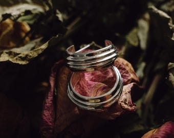 Orecchini a cerchio Kimilio - Orecchini a cerchio realizzati a mano in argento sterling e argento placcato oro