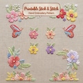 Botanical Stick and Stitch Embroidery Pattern | Wildflower Peel and Stitch Water Soluble Stabilizer Patterns | Beginner Hand DIY Embroidery