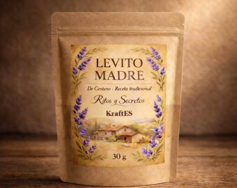 Masa Madre de Centeno 30 g deshidratada Starter natural para pan integral cultivo activo para fermentacion lenta  incluye PDF y vidio