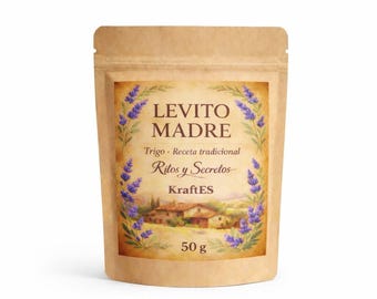 Deshidratada masa madre de trigo de 50 g -levito Madre italiana Activa para pan artesano con Instrucciones de activacion (PDF y Vidio Web )