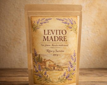 Cultivo Natural Sin Gluten – Starter Artesanal 100g. Cultivo activo sin gluten con fermentación natural prolongada Harina de Garbanzo  Arroz