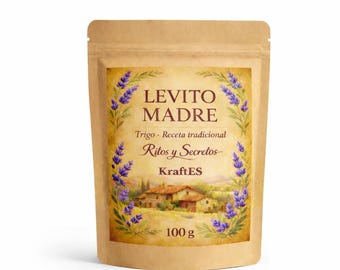 Deshidratada masa madre  de trigo 100gr levita madre italiana para pan artesanal con Instrucciones de activacion (PDF y Vidio Web )