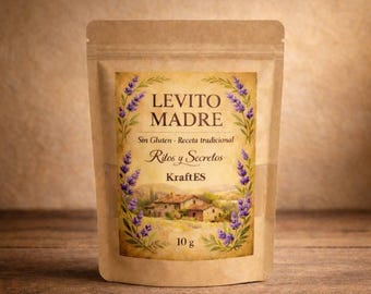 Gluten-Free Sourdough Starter Dry  10 g | Rice Wild Yeast Culture | Artisan Bread Kit | Natural Fermented | Easy Beginner Baking