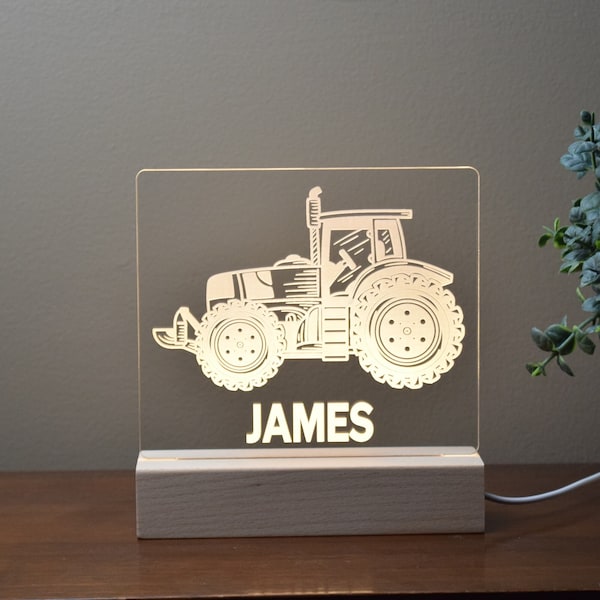 Tractor Night Light Etsy